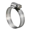SAE J1508 Perforated W4 SS304 Stainless Steel American Type Worm Gear Hose Clamps